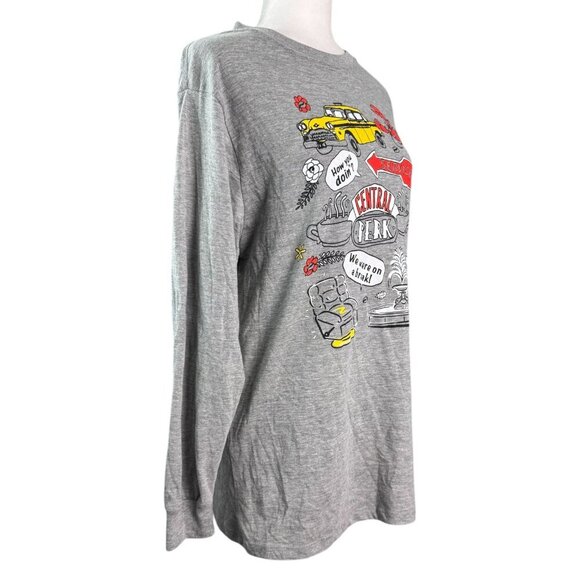 FRIENDS Central Perk Long Sleeve Crew Neck Graphic Tee T-Shirt Women's Size L - Picture 4 of 6